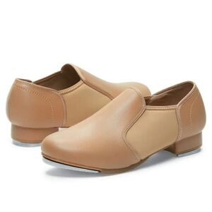 Children's Boys Girls Tap Shoes Bog Kids Size 2.5 Tan Unisex New In Box. Unworn